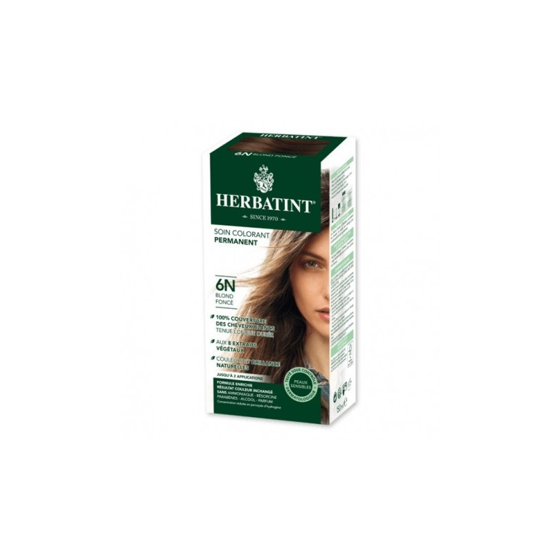 HERBATINT 6N BLOND FONCE teinture capillaire sans ammoniaque enrichie aux extraits végétaux HERBATINT 6N BLOND FONCE teinture capillaire sans ammoniaque enrichie aux extraits végétaux