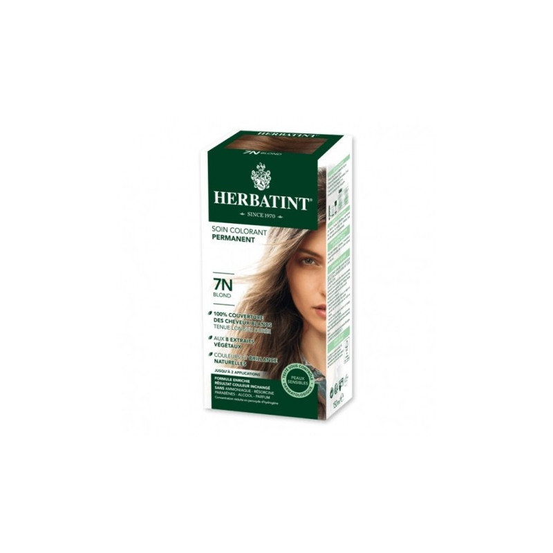 HERBATINT 7N BLOND teinture capillaire sans ammoniaque enrichie aux extraits végétaux HERBATINT 7N BLOND teinture capillaire sans ammoniaque enrichie aux extraits végétaux