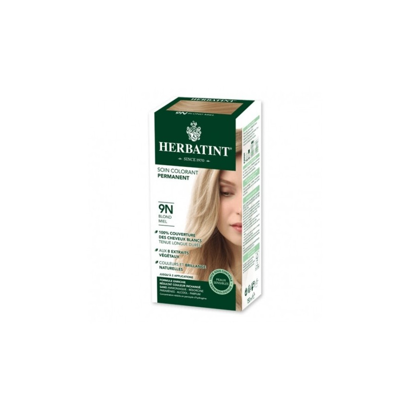 HERBATINT 9N BLOND MIEL teinture capillaire sans ammoniaque enrichie aux extraits végétaux HERBATINT 9N BLOND MIEL teinture capillaire sans ammoniaque enrichie aux extraits végétaux