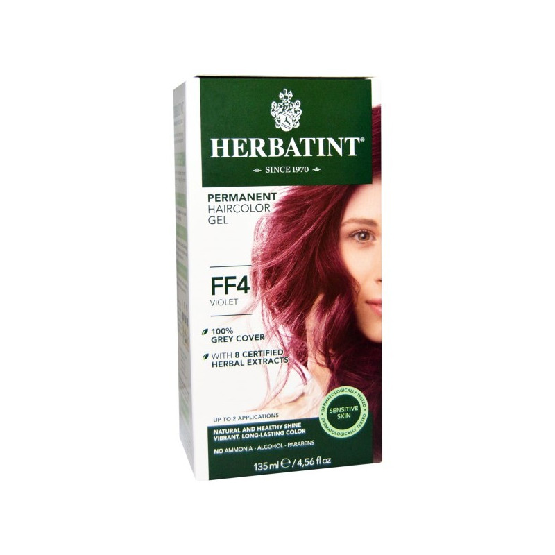 HERBATINT FF4 VIOLET teinture capillaire sans ammoniaque enrichie aux extraits végétaux