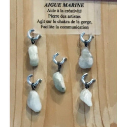 AIGUE MARINE PENDENTIF