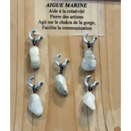 AIGUE MARINE PENDENTIF