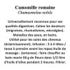 CAMOMILLE ROMAINE FL ENT 100GR
