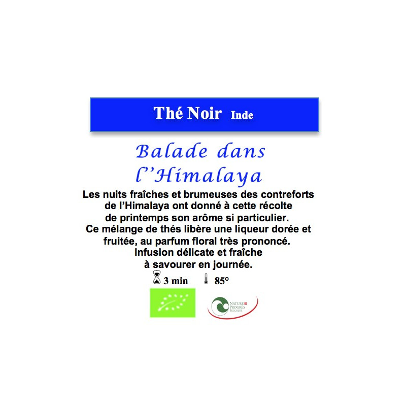 Thé Noir d'Inde Balade dans l'Himalaya Thé Noir d'Inde Balade dans l'Himalaya
