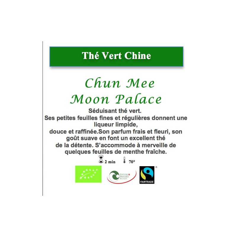 Thé Vert de Chine Chun Mee Moon Palace