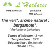 Thé vert Earl Grey