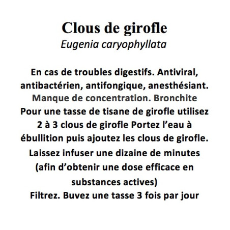 CLOUS DE GIROFLE 100GR