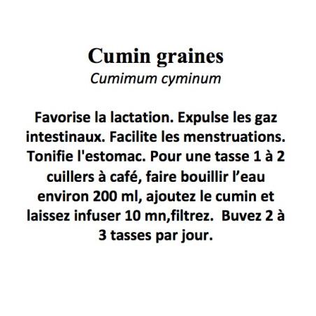 CUMIN GRAINES ENTIERES 100GR