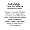 ESCHSCHOLTZIA CALIFORNICA feuilles Pavot de Californie Eschscholtzia californica 100GR