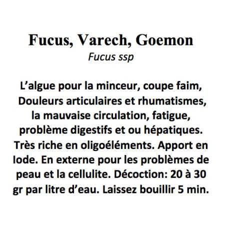 FUCUS, VARECH, GOEMON 100GR