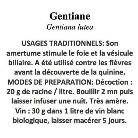 GENTIANE RACINE 100GR