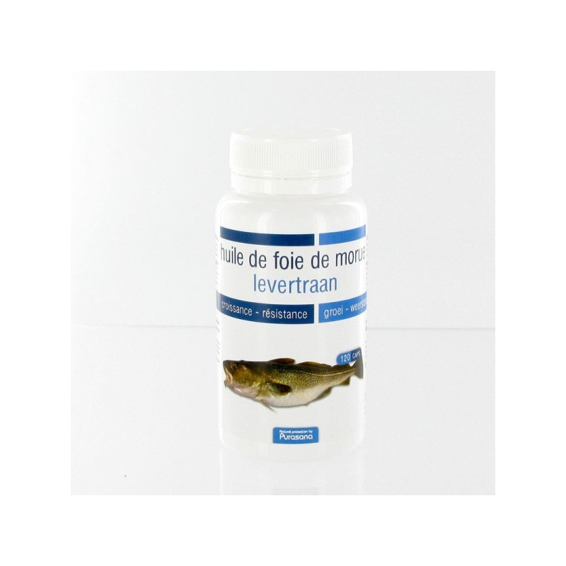HUILE DE FOIE DE MORUE - 120 CAPSULES - PURASANA