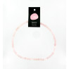 Collier perle 40 cm Quartz rose   NIA
