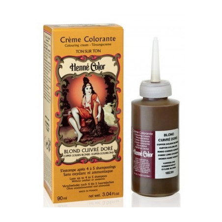 Crème colorante au henné BLOND CUIVRE DORE