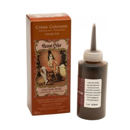 Crème colorante au henné CHÂTAIN DORE
