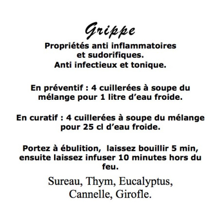 Grippe mélange de Plantes 100 gr