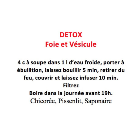 Detox Tisane pour le Foie et la Vésicule Biliaire 100 gr