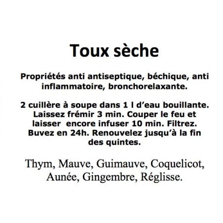 Toux Sèche Mélange de Plantes 100 gr