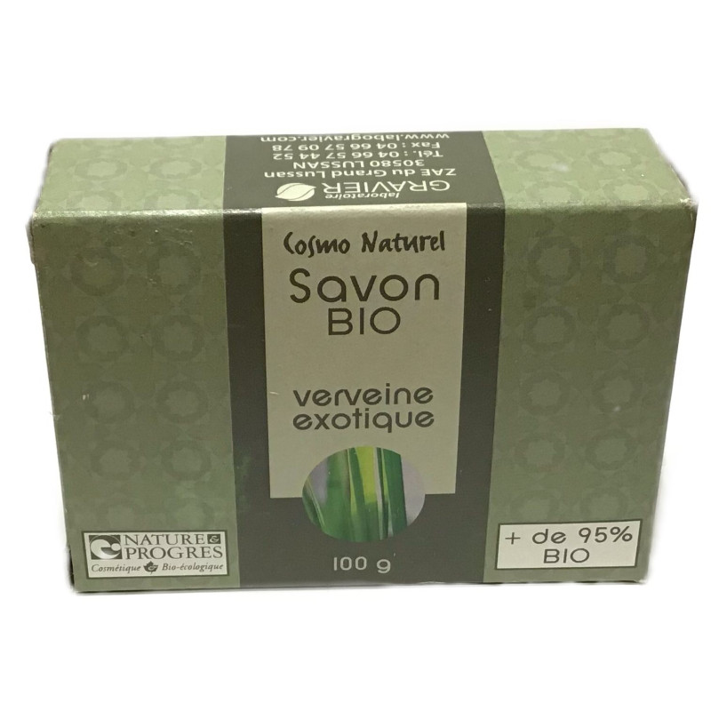 SAVON BIO VERVEINE EXOTIQUE 100 gr SAVON BIO VERVEINE EXOTIQUE 100 gr