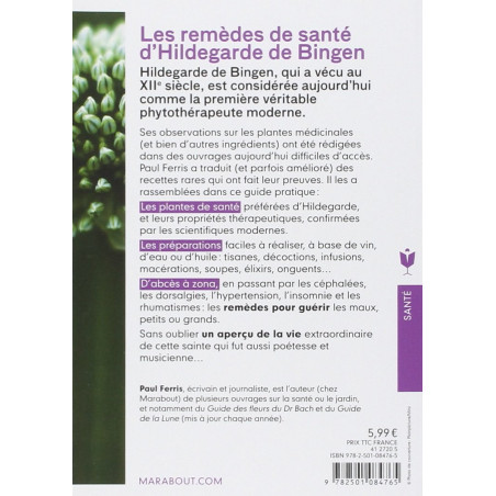 Les remèdes de santé d'Hildegarde de Bingen de Paul Ferris