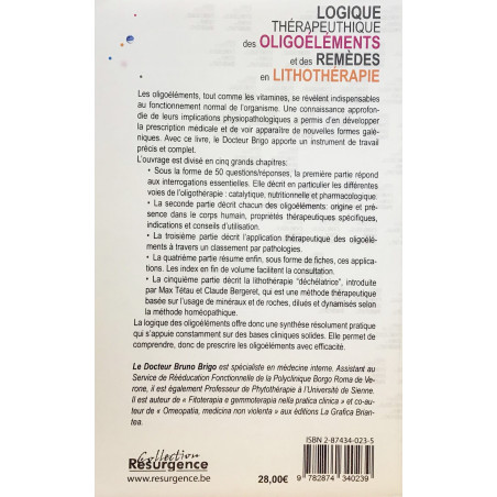 Logique Thérapeuthique des Oligoéléments et des Remèdes