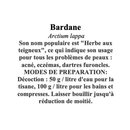 BARDANE RACINE 100GR