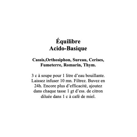 Acido basique Tisane de 7 plantes 100g