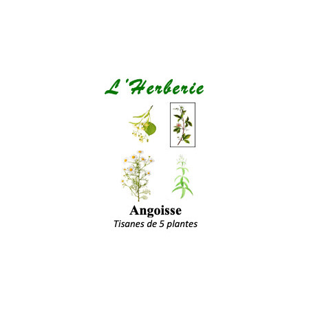 Angoisse tisanes de 5 plantes 100gr