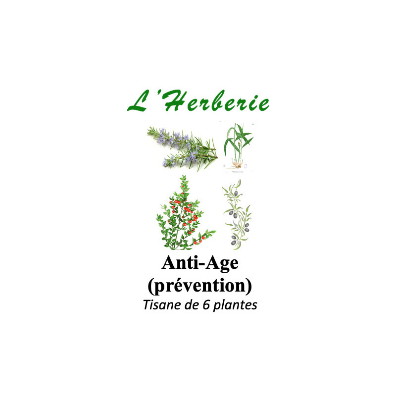 Anti-âge (prévention) Tisane de 6 plantes 100g