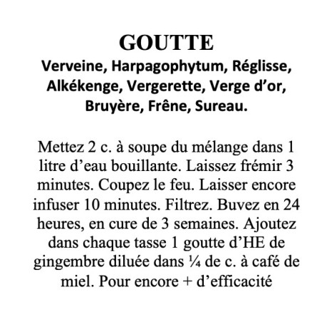 Tisane de 9 Plantes – Drainage & légèreté (anciennement “Goutte”) – 100 g
