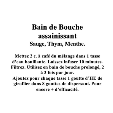 BAIN DE BOUCHE ASSAINISSANT 3 PLANTES 100g