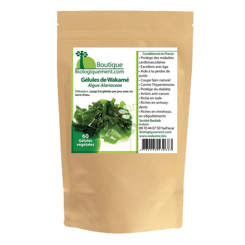 ALGUE WAKAME 60 GELULES VEGETALES