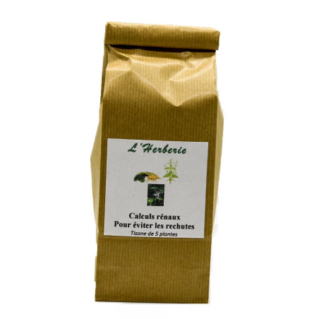 Calculs rénaux Pour éviter les rechutes Tisane de 5 plantes 100gr