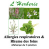 Tisane Allergies respiratoires & Rhume des foins – Mélange de 5 plantes (100 g).