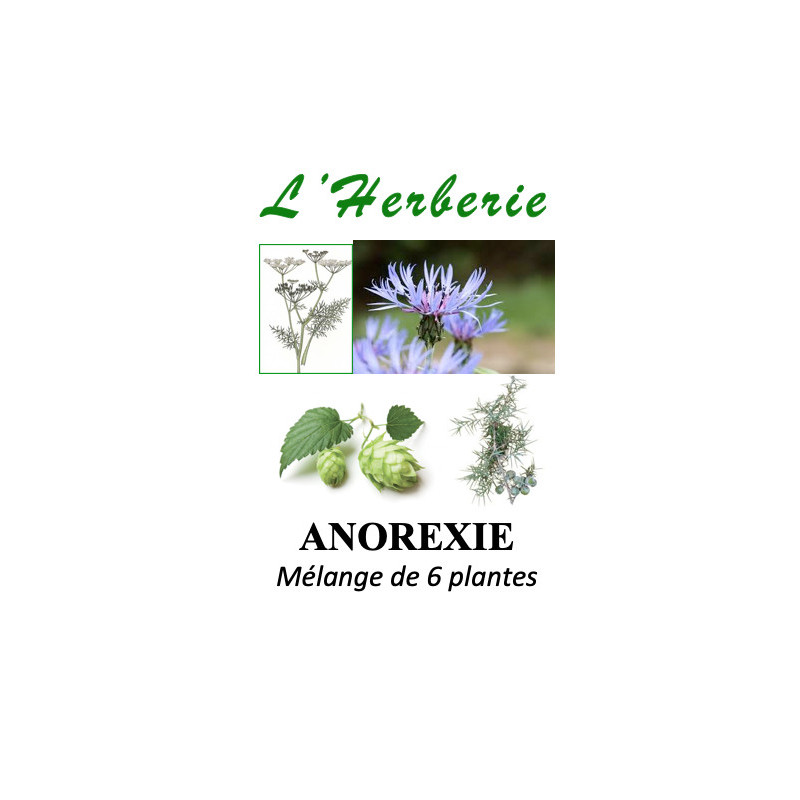 ANOREXIE Mélange de 6 plantes Tisanes 100 gr