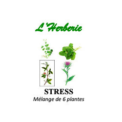 Tisane STRESS – Mélange de 6 plantes (100 g).