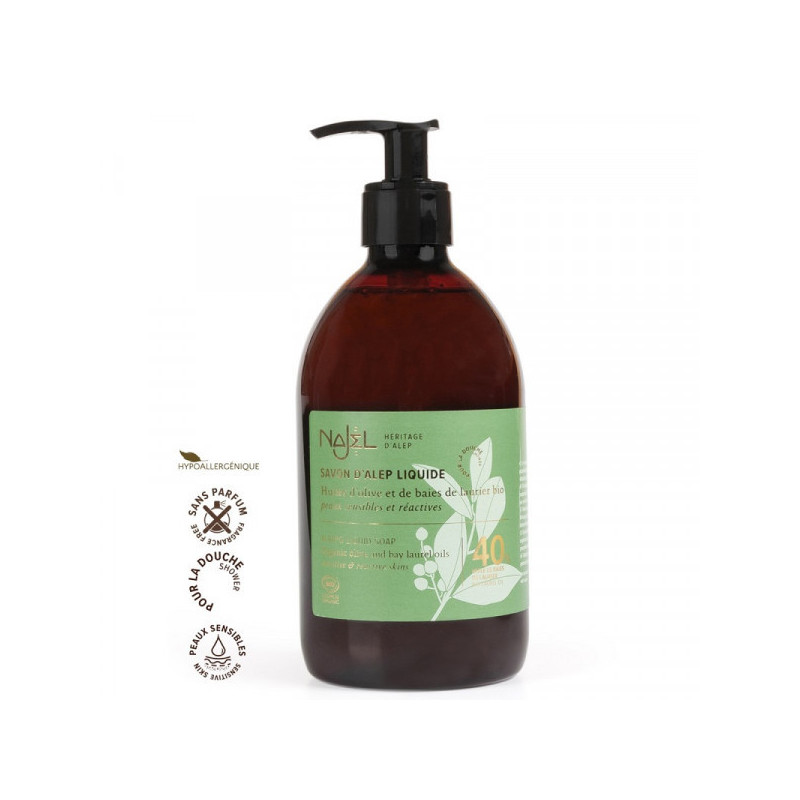 Savon d'Alep liquide - 500mL Savon d'Alep liquide - 500mL