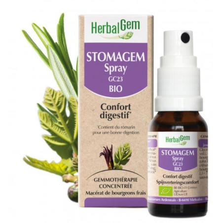 HerbalGem Stomagem Bio Complexe de Gemmothérapie Concentrée Equilibre Digestif