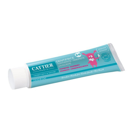 DENTIFRICE 2-6 ANS - GOÛT FRAMBOISE BIO - 50 ML  -  CATTIER
