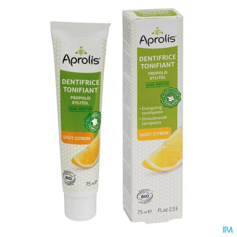 Dentifrice Tonifiant goût Citron - Propolis et Xylitol 75 ml - Aprolis Dentifrice Tonifiant goût Citron - Propolis et Xylitol 75 ml - Aprolis