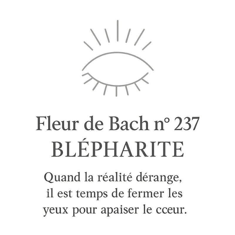 Fleur de Bach n°237 – Clarté du regard & apaisement (anciennement « Blépharite »)