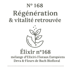 N° 168 Régénération mélange d'Élixirs Floraux Européens Deva & Fleurs de Bach Biofloral