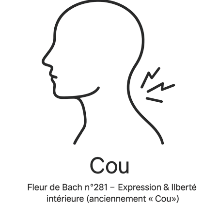 Fleur de Bach n°281 – Expression & liberté intérieure (anciennement « Cou »)