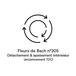 Fleurs de Bach n°205 – Détachement & apaisement intérieur (anciennement « TOC – Troubles obsessionnels compulsifs »)