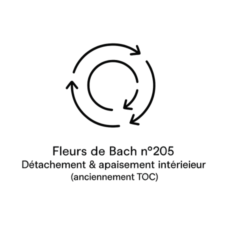 Fleurs de Bach n°205 – Détachement & apaisement intérieur (anciennement « TOC – Troubles obsessionnels compulsifs »)