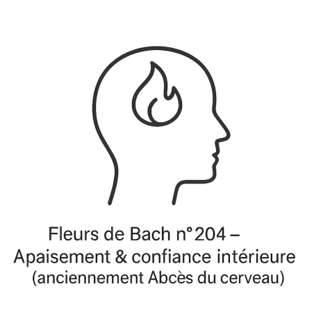 Fleurs de Bach n°204 – Apaisement & confiance intérieure (anciennement « Abcès du cerveau »)