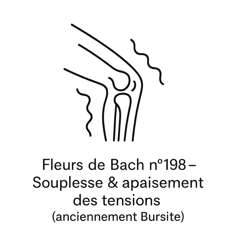 Fleurs de Bach n°198 – Souplesse & apaisement des tensions (anciennement « Bursite »)