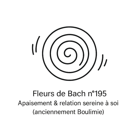 Fleurs de Bach n°195 – Apaisement & relation sereine à soi (anciennement « Boulimie »)