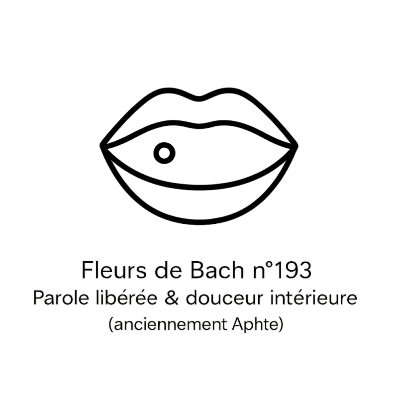 Fleurs de Bach n°193 – Parole libérée & douceur intérieure (anciennement « Aphte »)