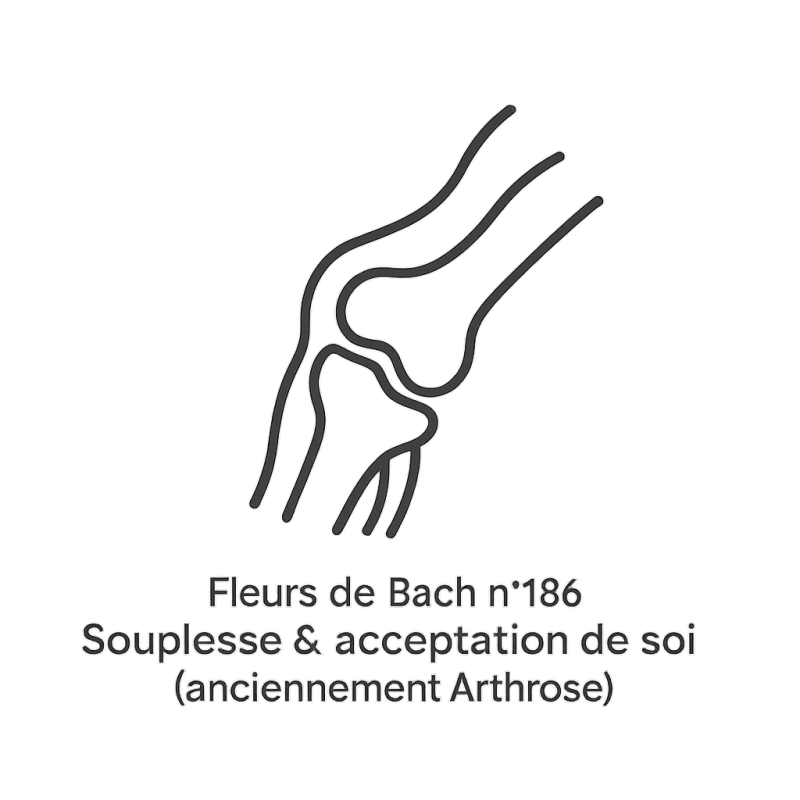 Fleurs de Bach n°186 – Souplesse & acceptation de soi (anciennement « Arthrose »)